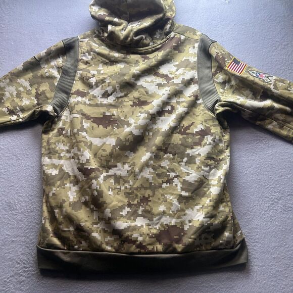 San Francisco 49ers Hoodie Mens XXL Camo NFL Football Salute to Service Nike - Picture 11 of 16